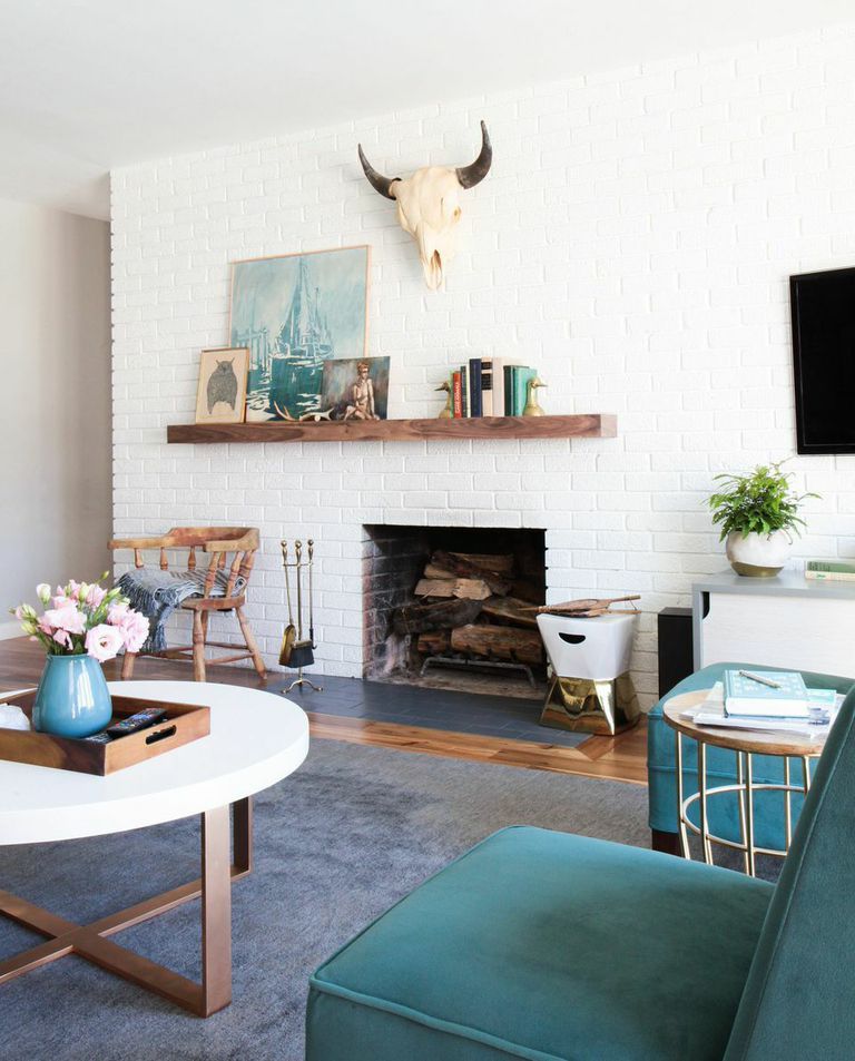 Mid Century Modern Living Room with Wood Paneling Ideas