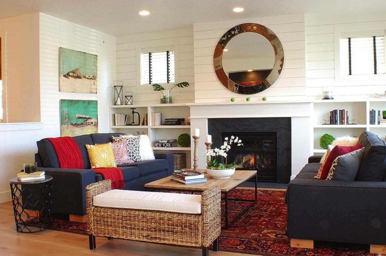 modern farmhouse living room