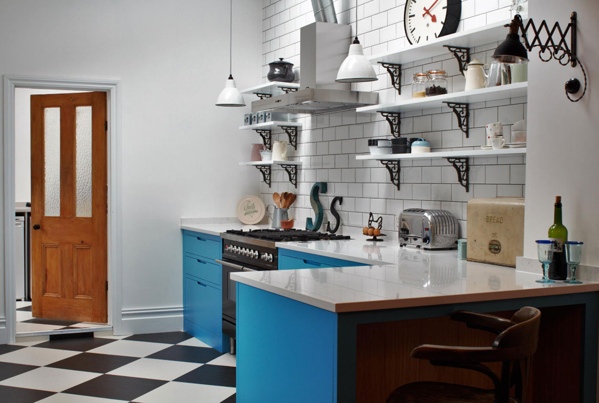 Design Contemporary Retro Industrial Kitchen