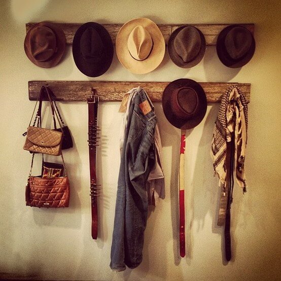 DIY hat rack