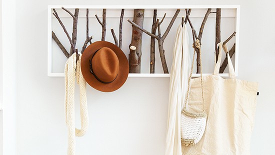 DIY hat rack