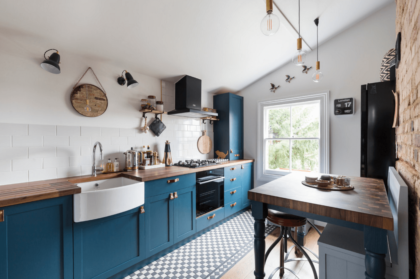 25 Inviting Blue  Kitchen  Cabinets to Have