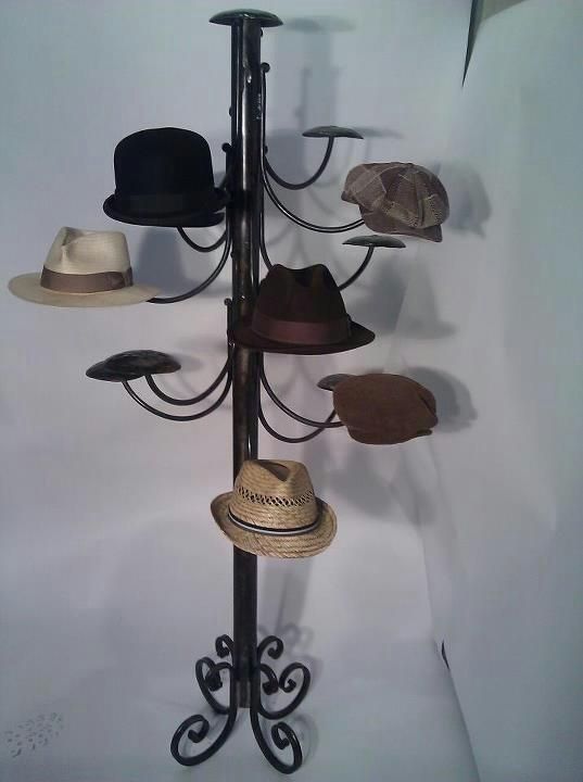 stand alone hat rack