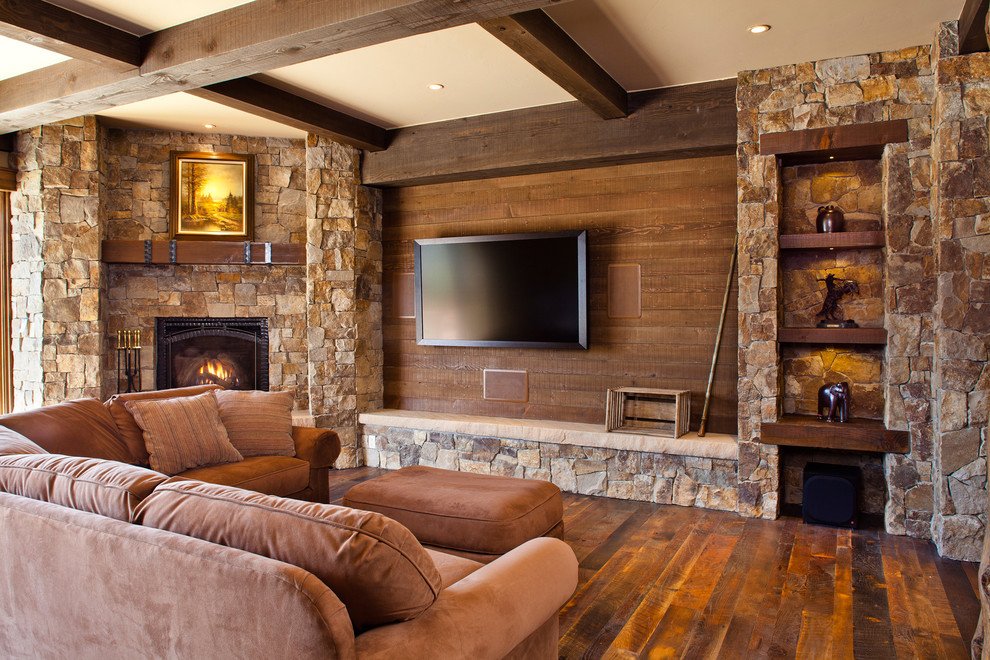 corner fireplace and tv placement