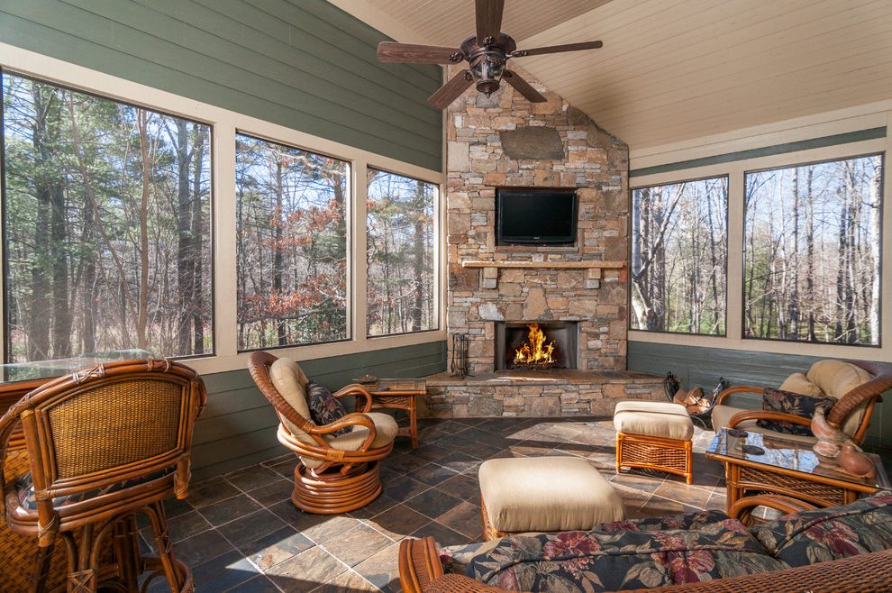 corner fireplace bedroom