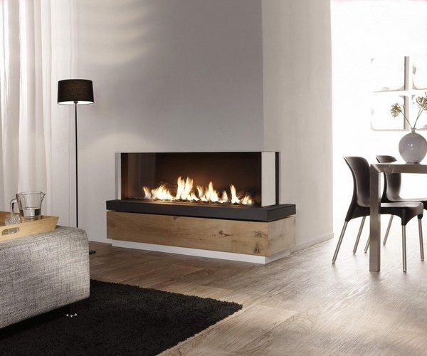 corner fireplace gas