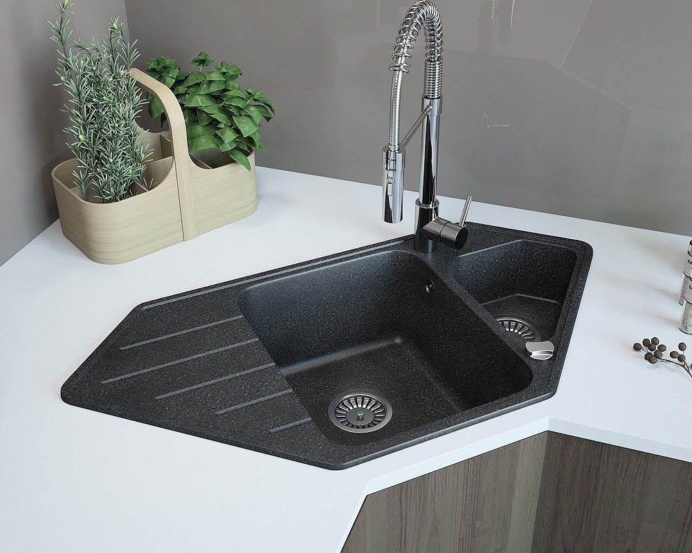 36 square kitchen sink