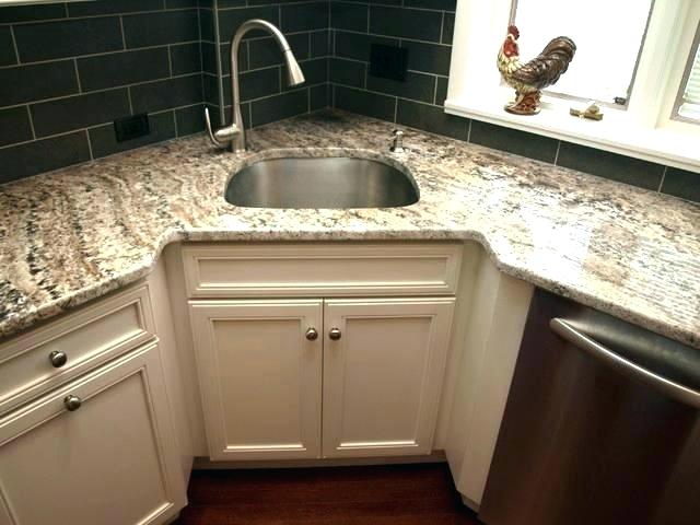 corner kitchen sink size