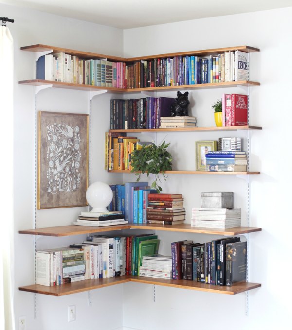 30 Outstanding Corner Shelves Ideas For Your House Corners