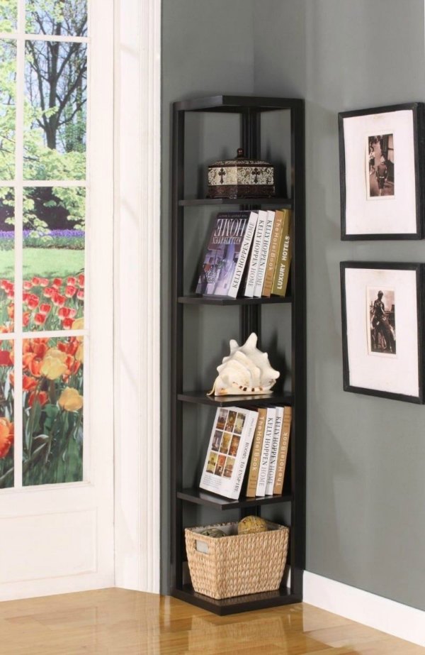 corner shelves bedroom