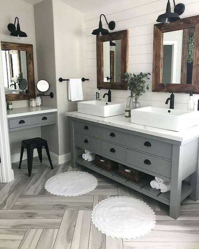 35 Mesmerizing Farmhouse Bathroom Decor For Your Home