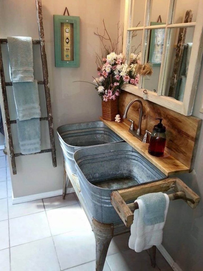 farmhouse bathroom art