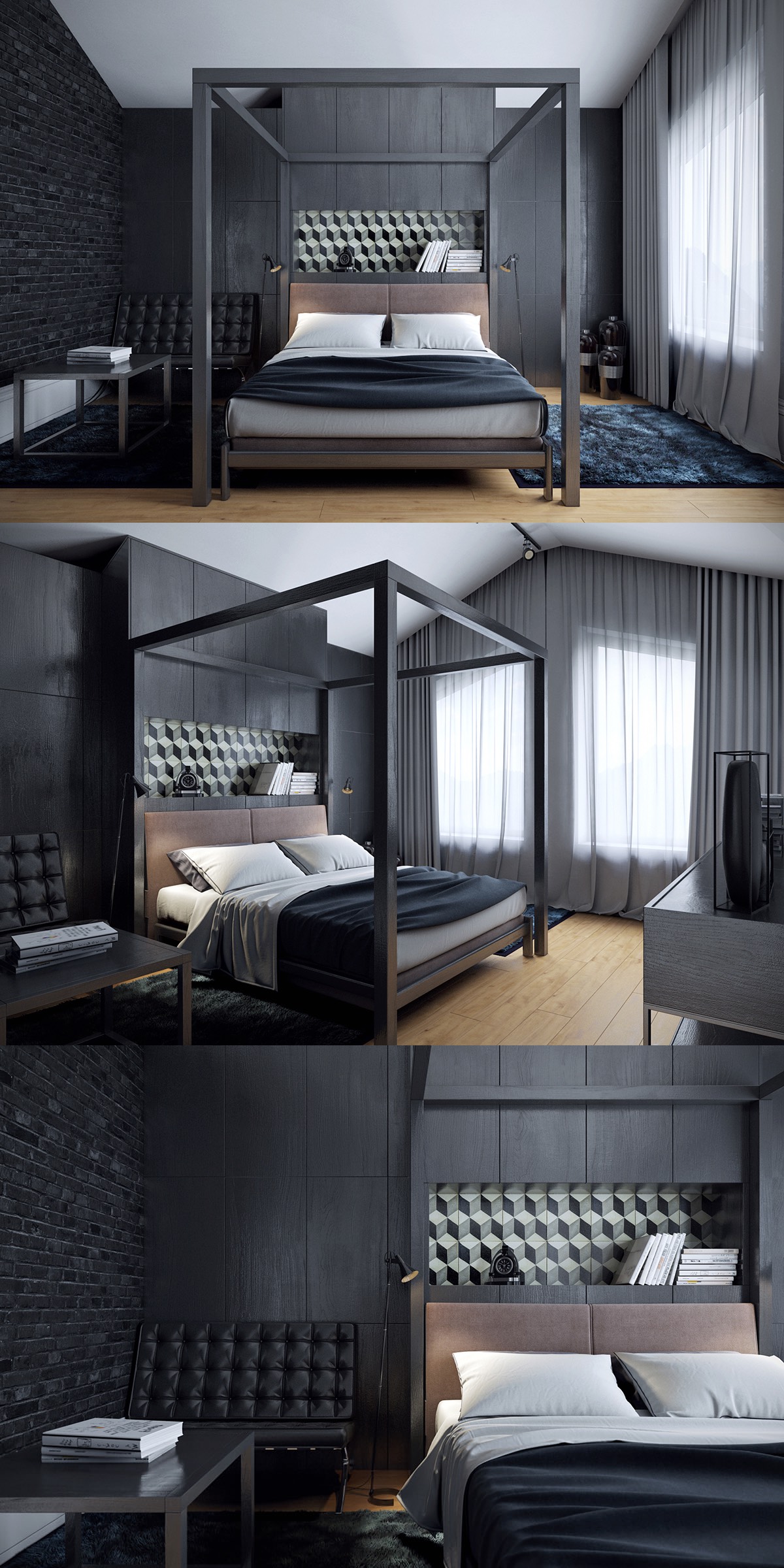 gothic chic bedroom