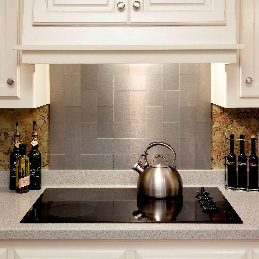 cleaning stainless steel backsplash