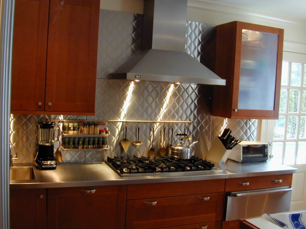 20 Beautiful Stainless Steel Backsplash for Your Kitchens