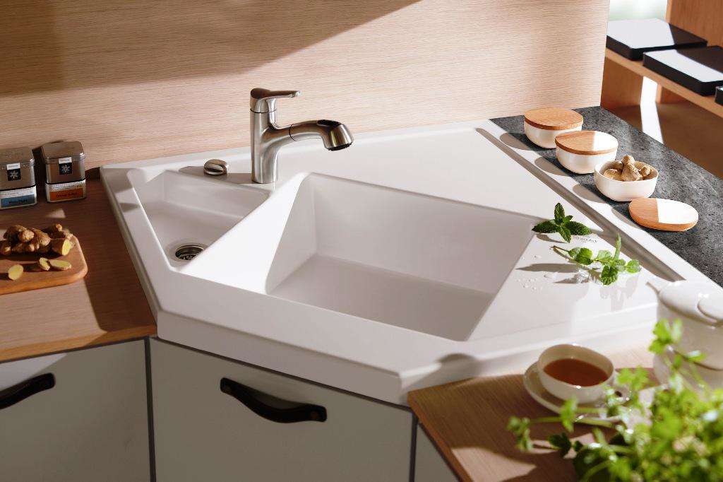 small corner kitchen sink unit