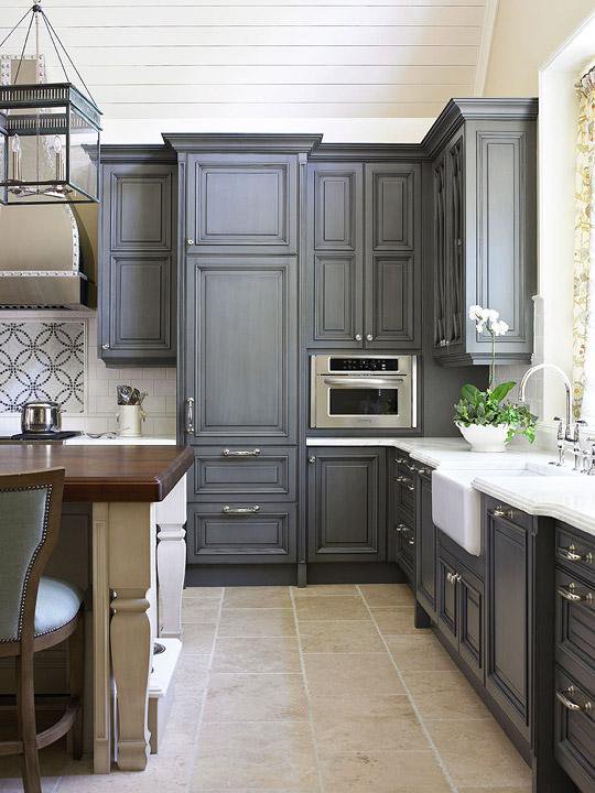 uncertain gray kitchen cabinets