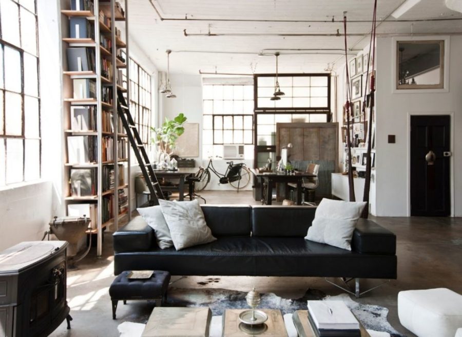 industrial living room pinterest