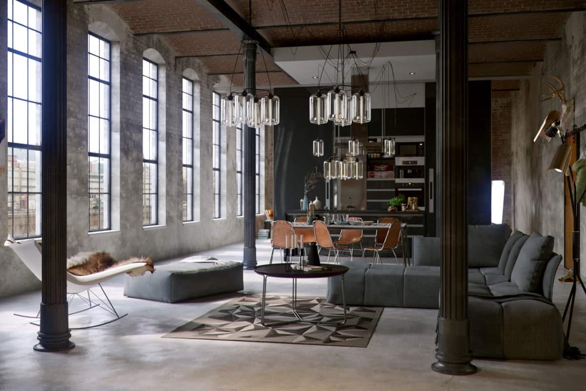 industrial living room tables