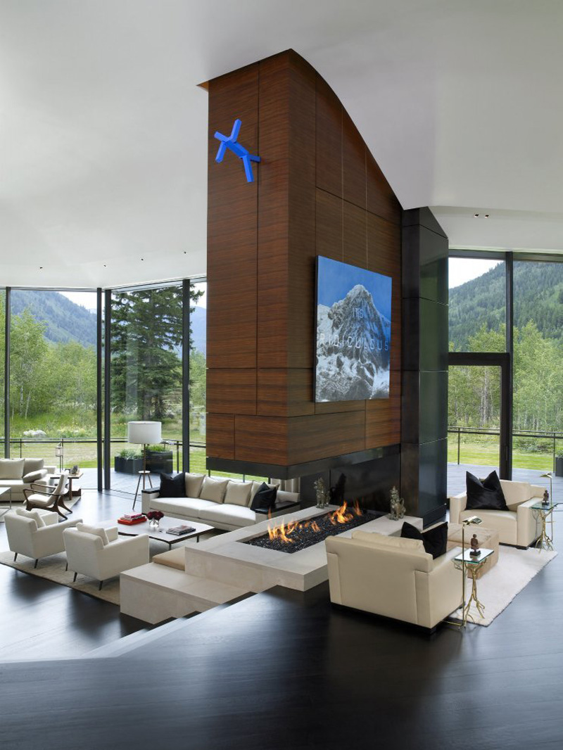 25 Epic Double Sided Fireplace Ideas For This Winter