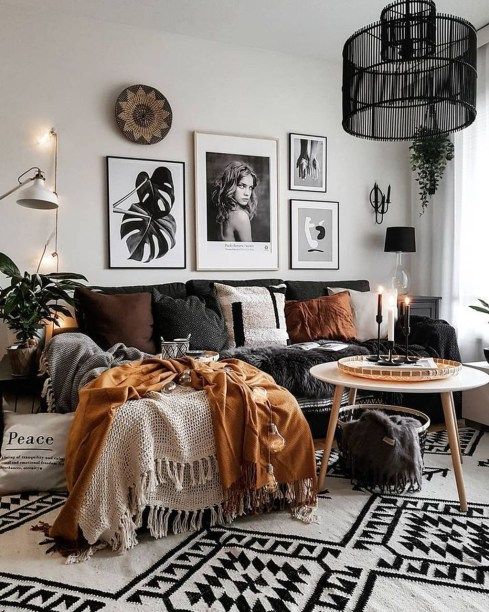 tribal eclectic living room