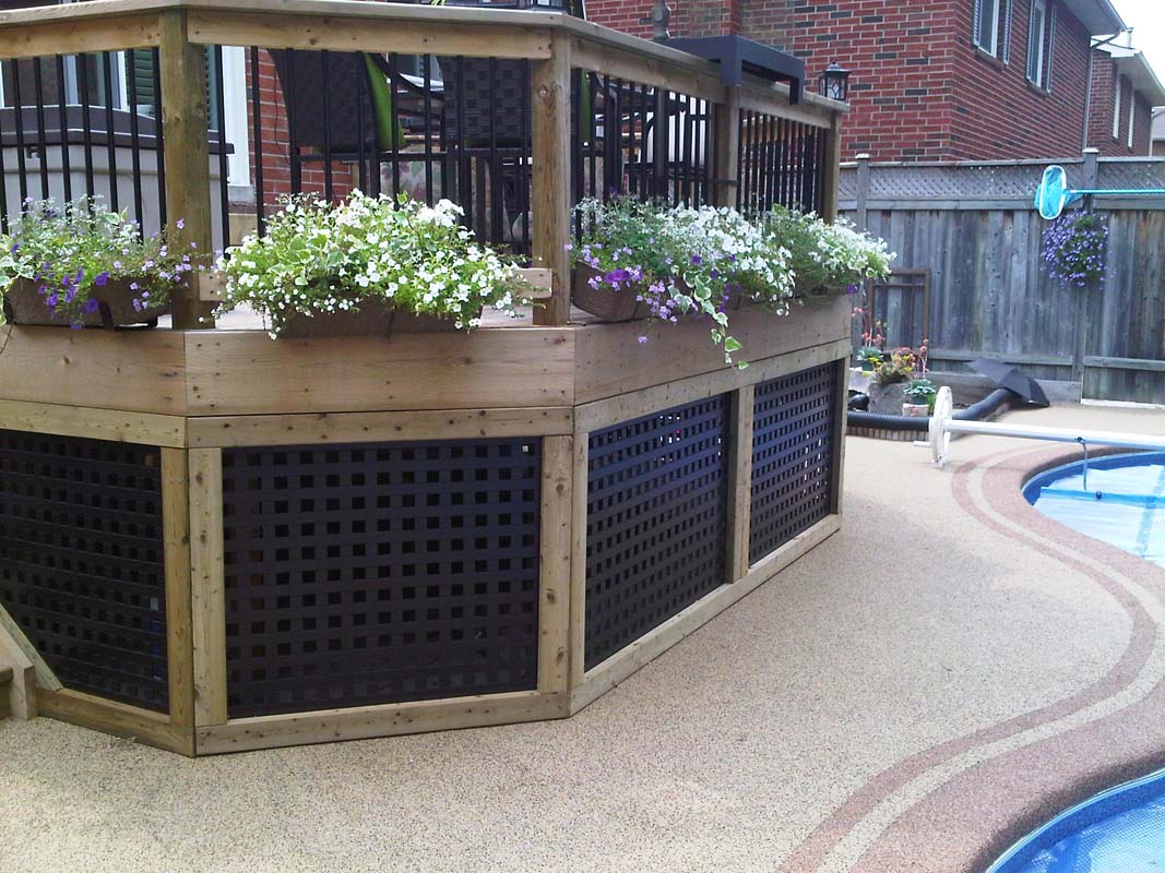 decorative deck skirting