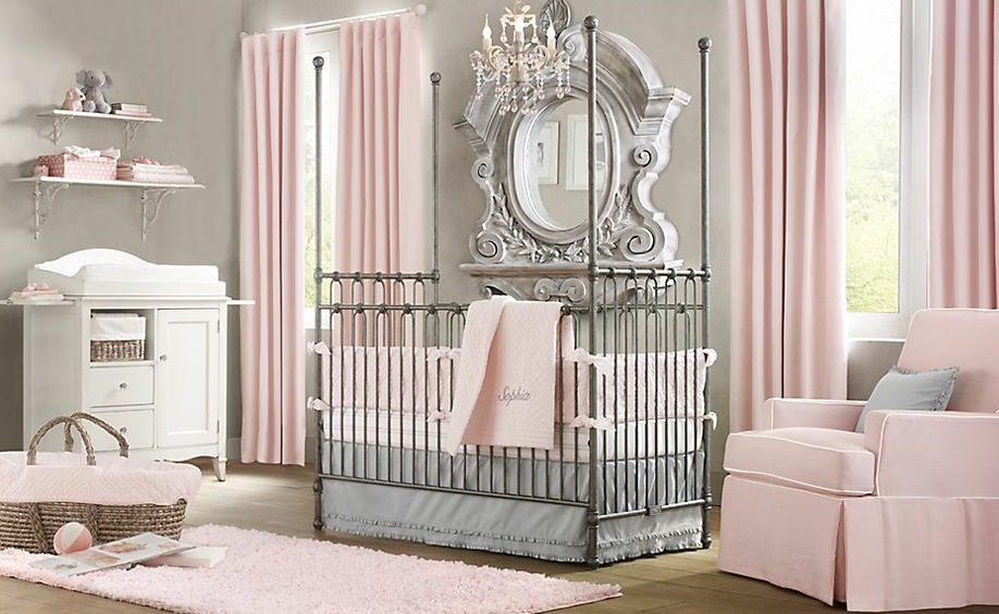 baby girl nursery ideas pink and grey