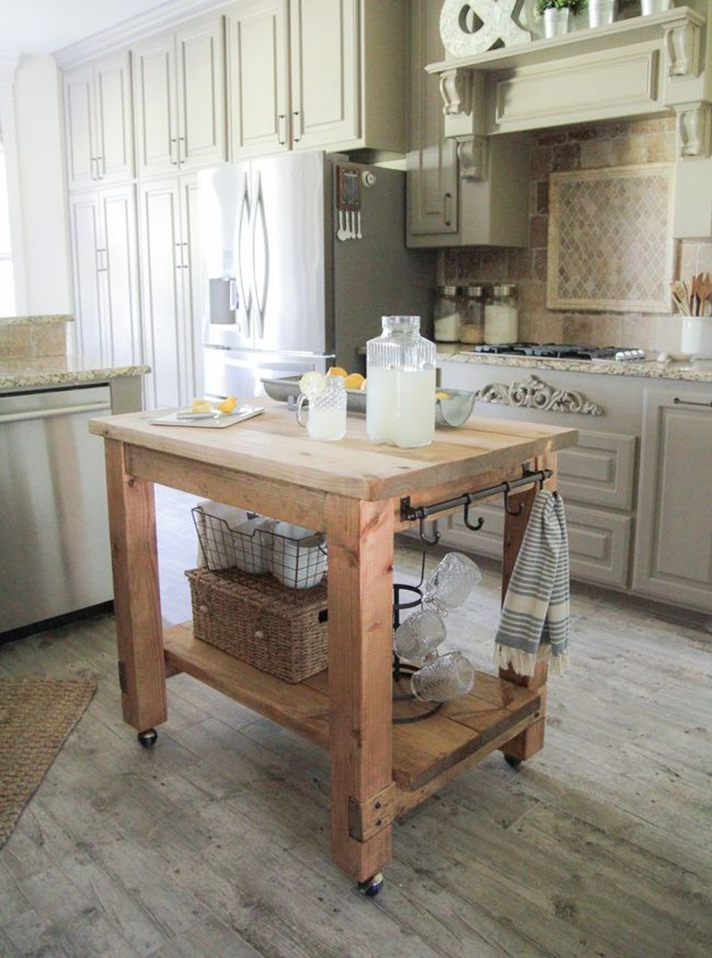 25 Awesome Rustic Kitchen Island Ideas To Try This 2020   Kitchen Island Accessories 