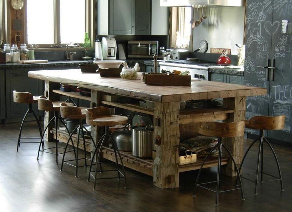 25 Awesome Rustic Kitchen Island Ideas To Try This 2020