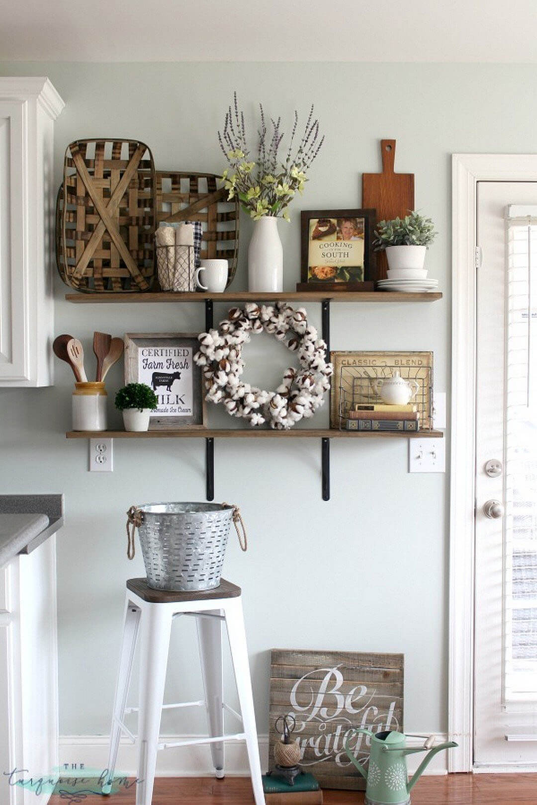 kitchen wall decor with hooks