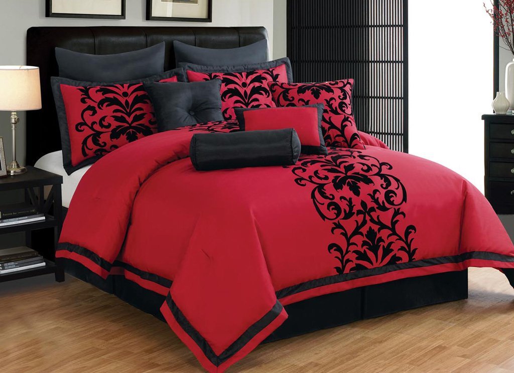 red luxury bedroom