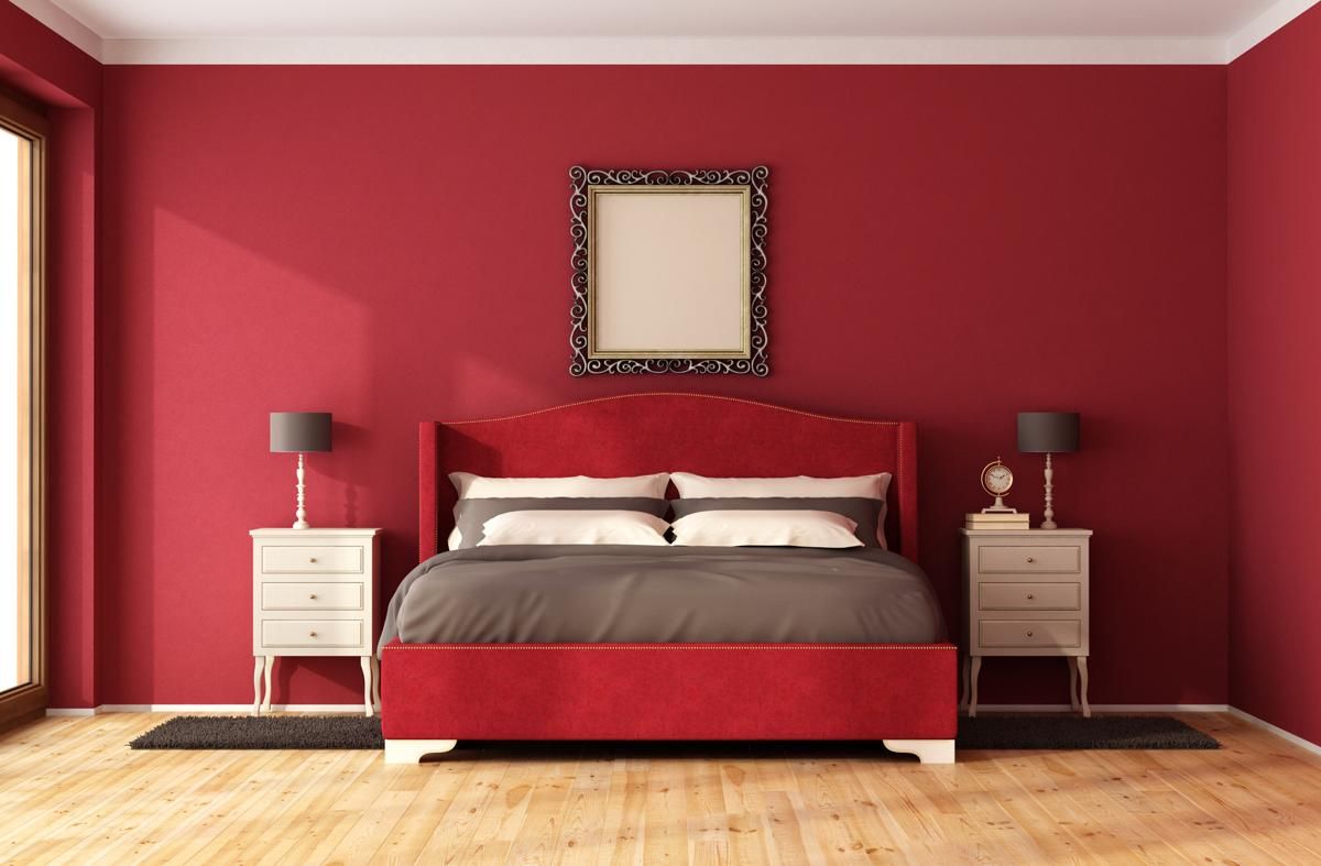 red bedroom light shades