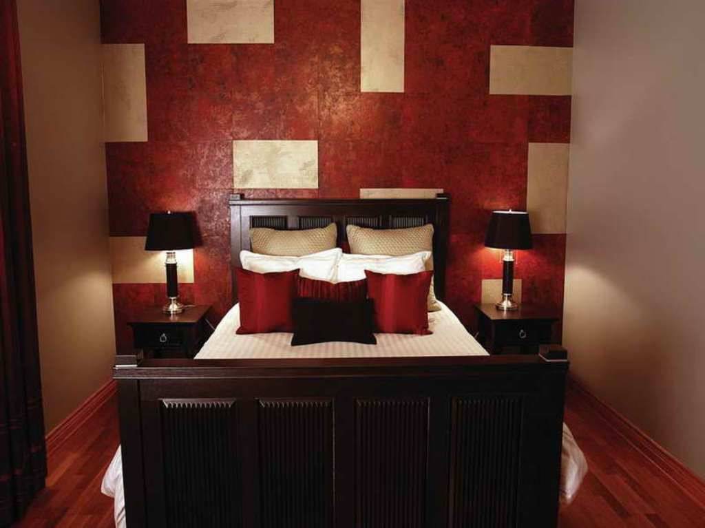 red modern bedroom