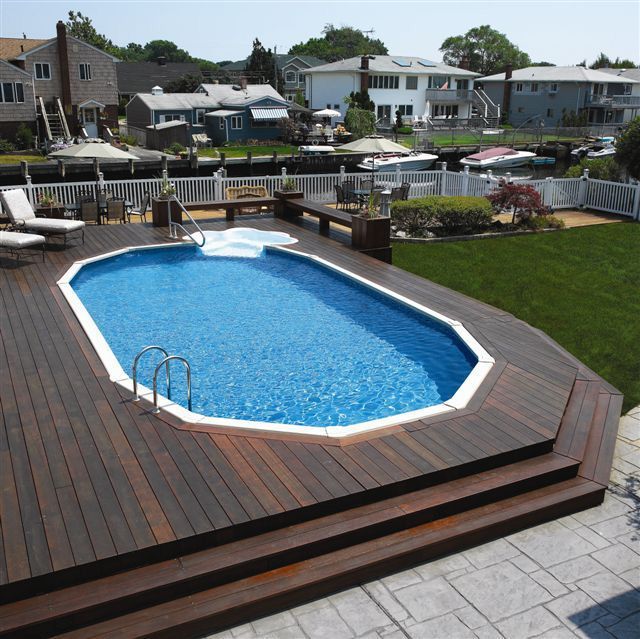 deck ideas with pool