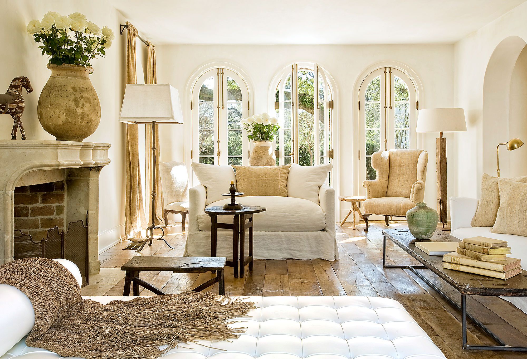 French farmhouse living room