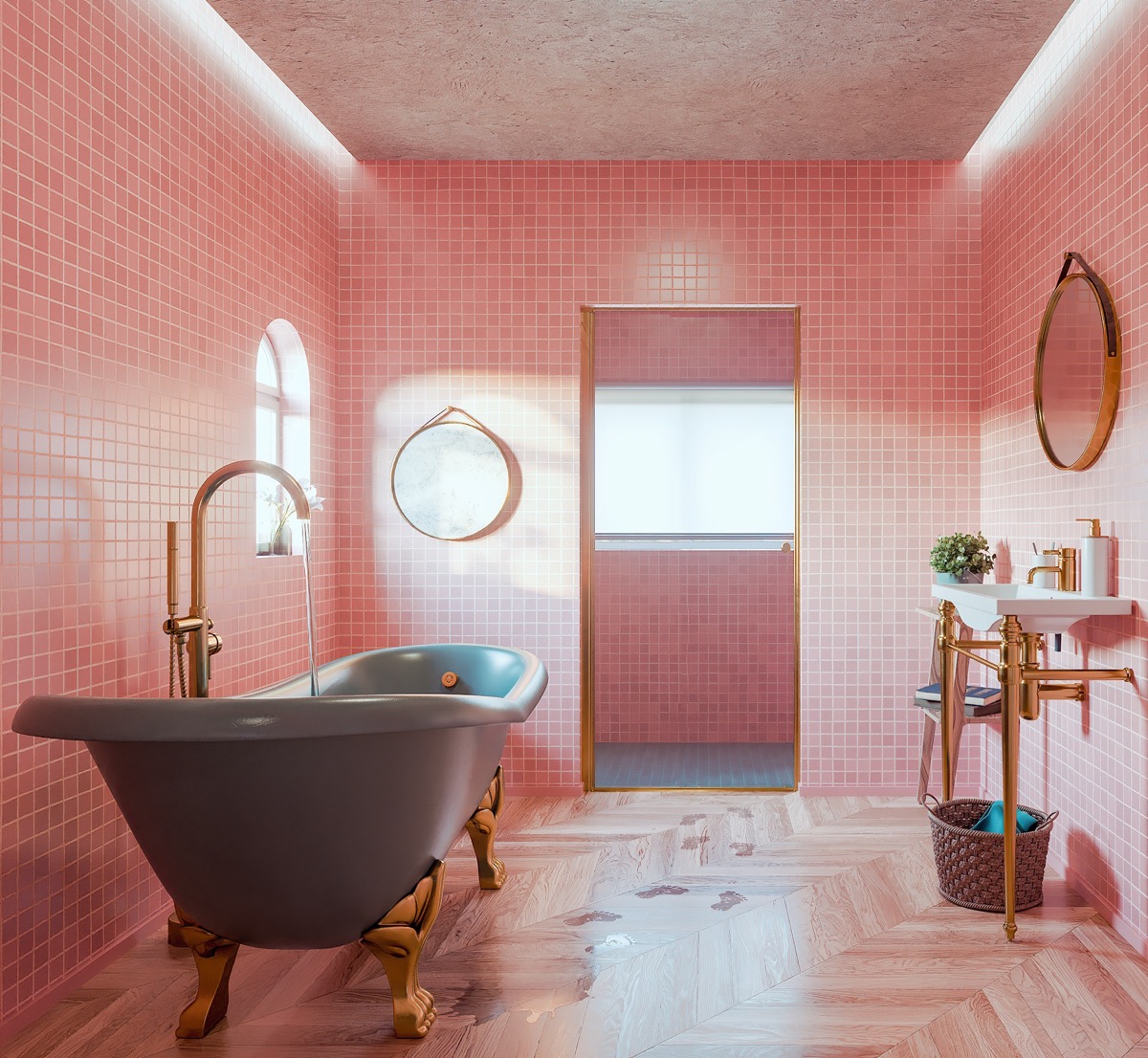 Pink Bathroom