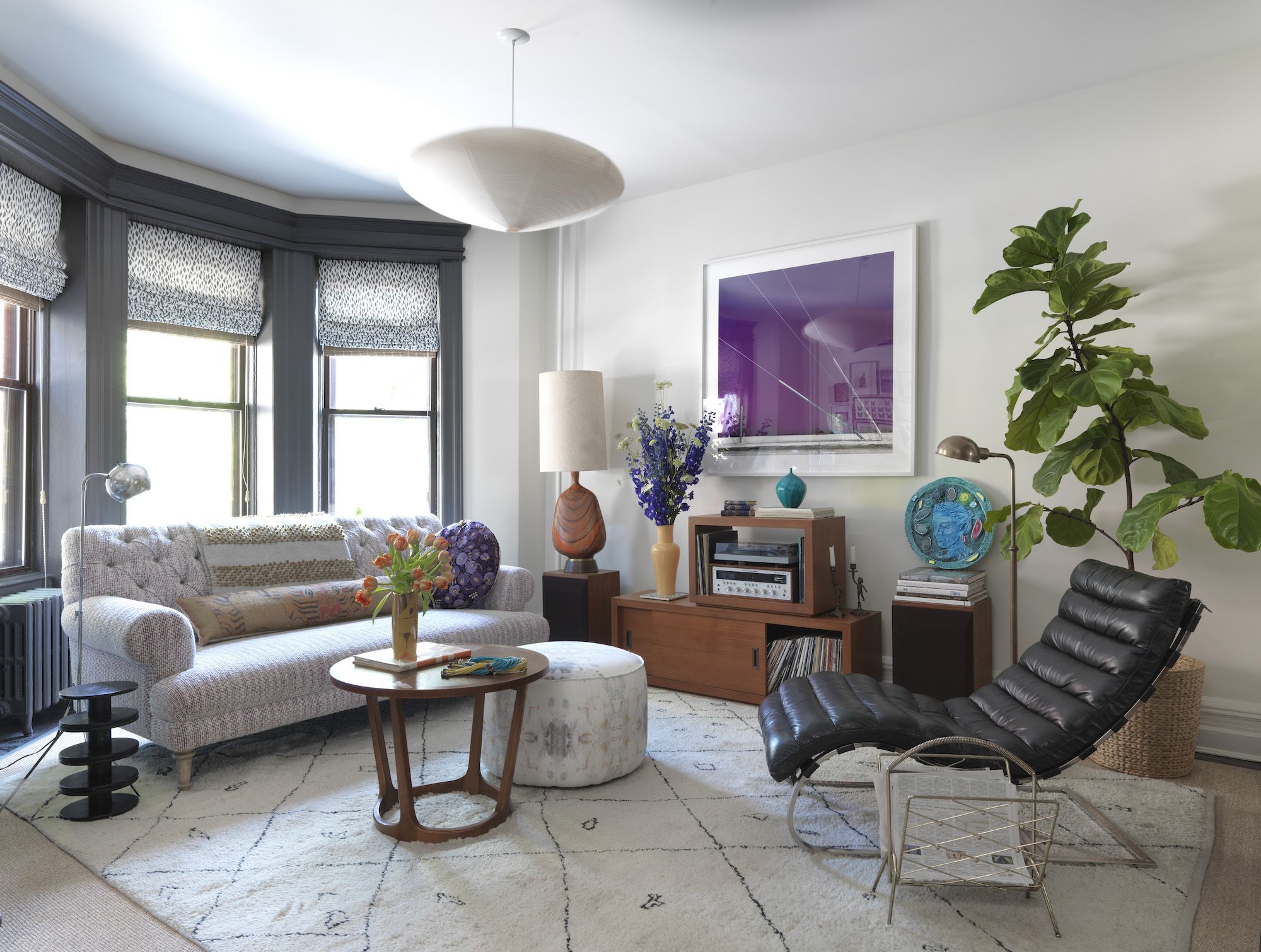 living room in transitional style