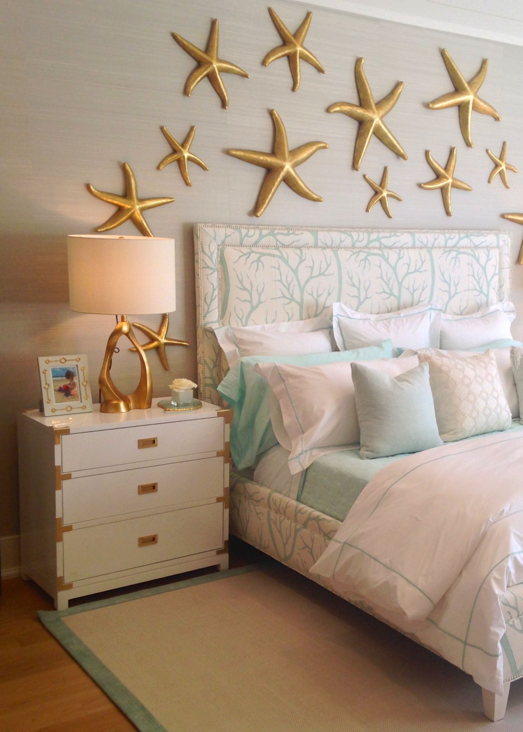 Pastel Blue And Yellow Guest Bedroom Coastal Style