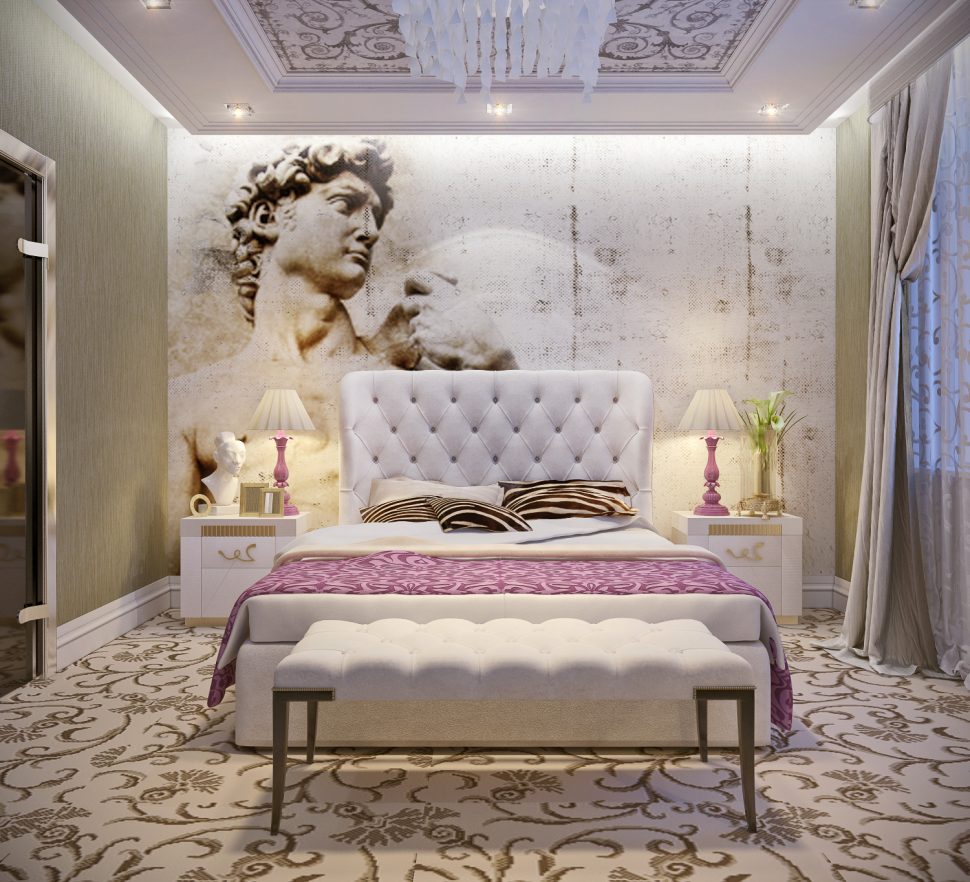 European Theme Art Deco Bedroom 