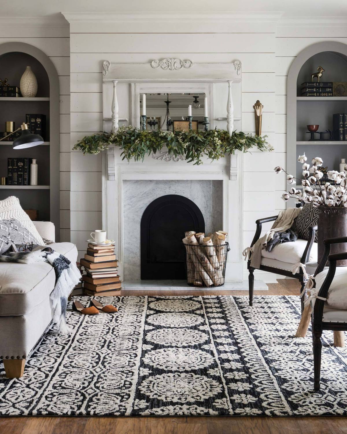 living room in transitional style