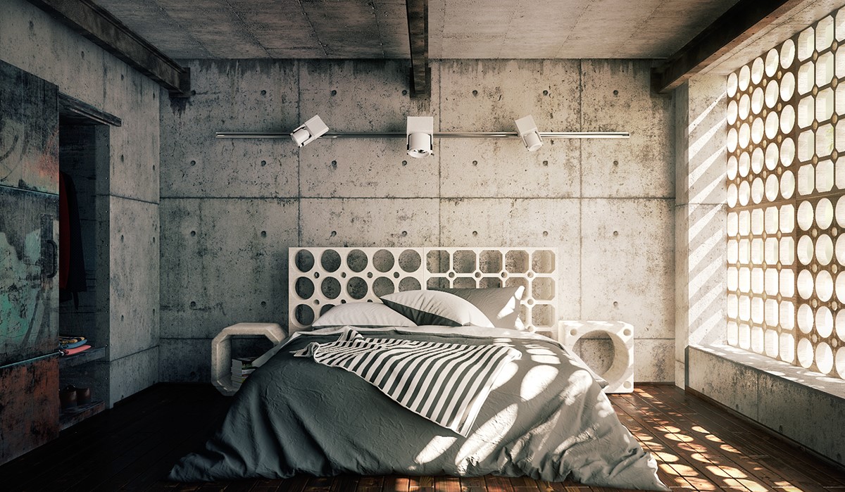 industrial bedroom