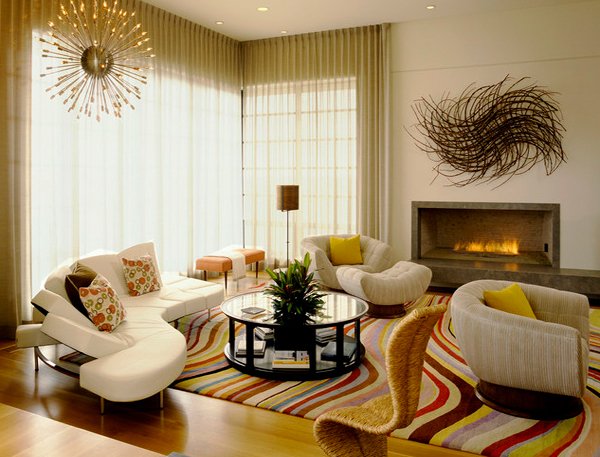 Art Deco Living Room in Symmetry