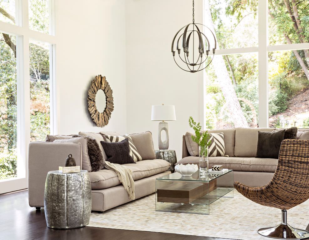 Ideas for transitional living room