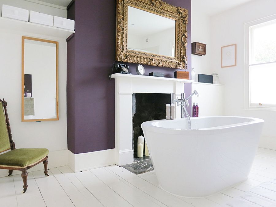 Bright Purple Bathroom