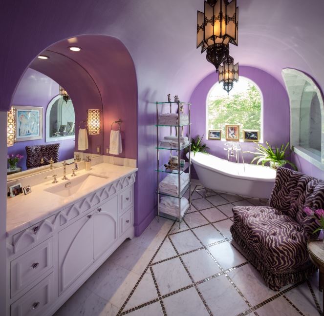 Purple Bathroom