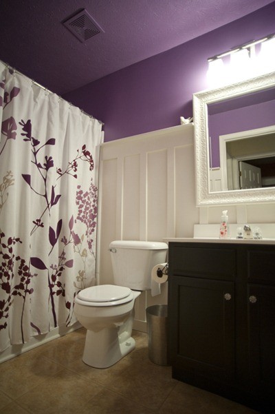 Elegant Purple Bathroom