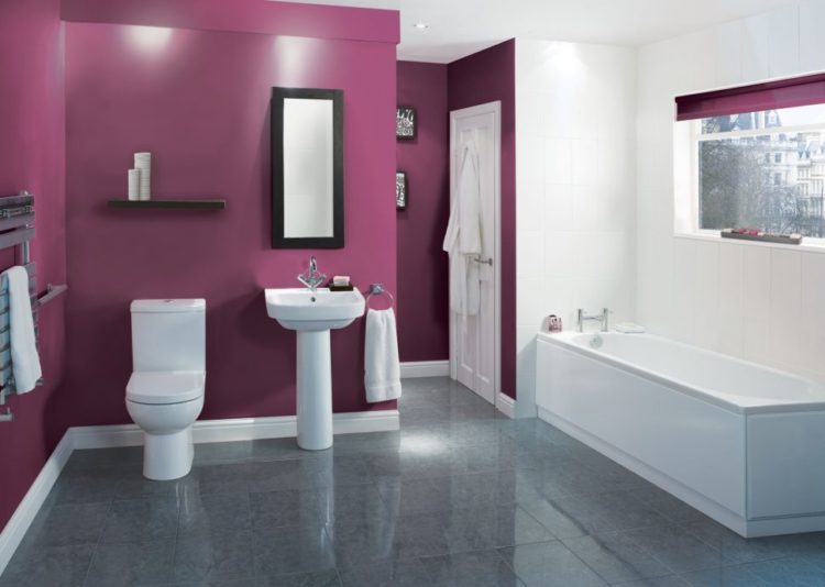 Purple Bathroom