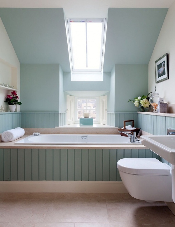 Pale Blue Bathroom